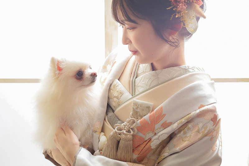 【FLOWERスタジオ】愛犬を見つめて