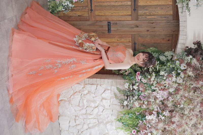 【ANTIQUE】flower door