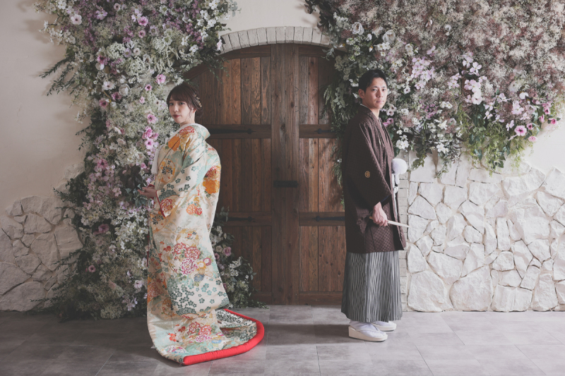 【ANTIQUE】flower door