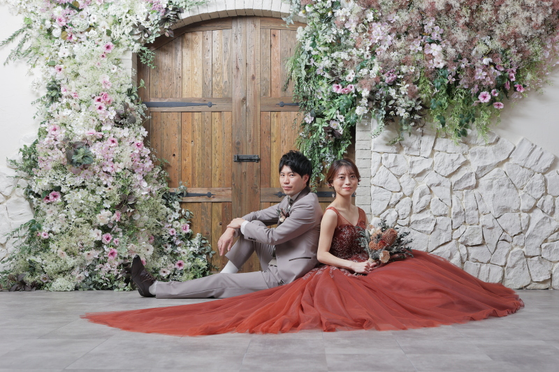 【ANTIQUE】flower door