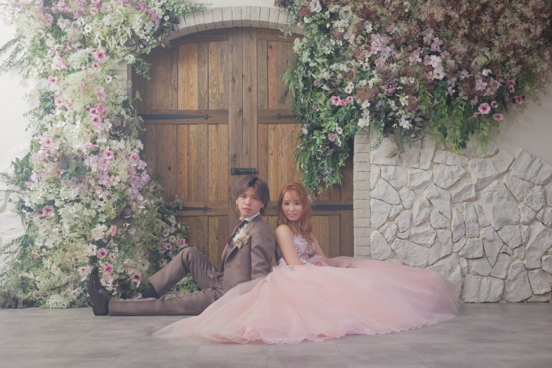 【ANTIQUE】flower door