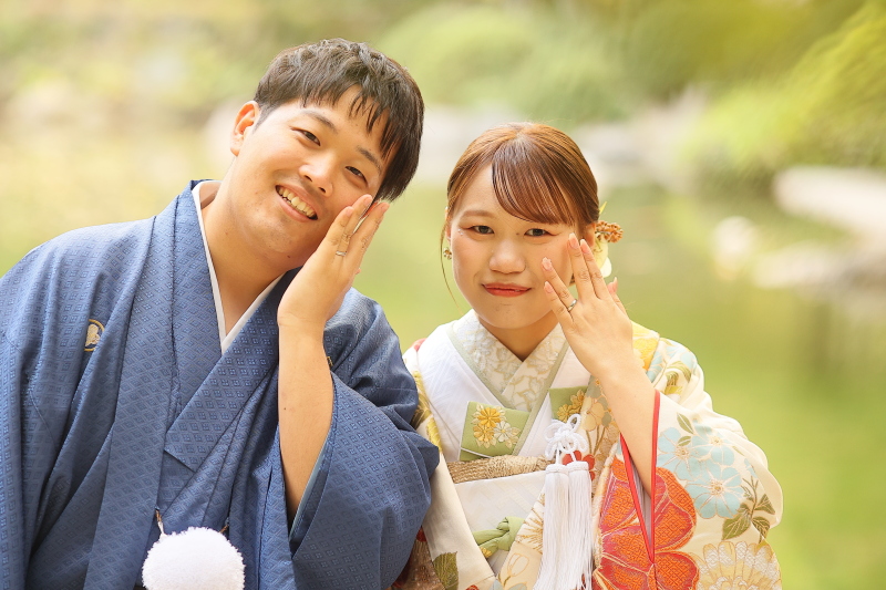 指輪と手元ショット