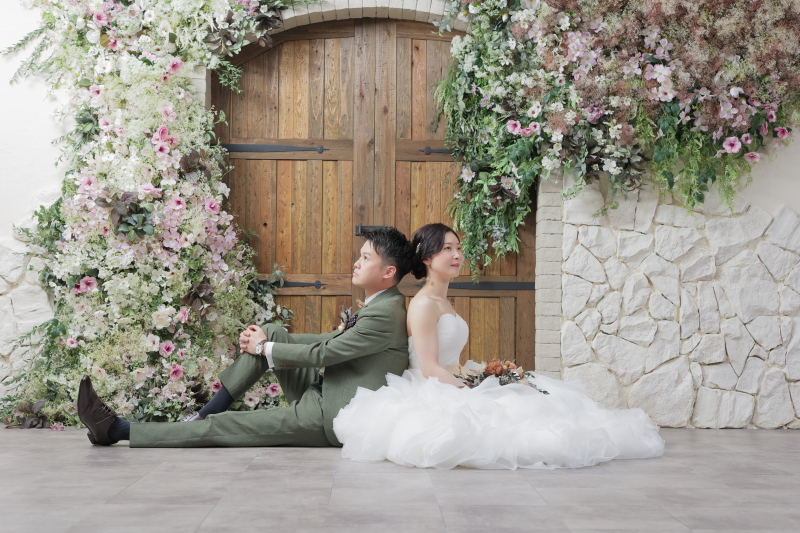 【ANTIQUE】flower door