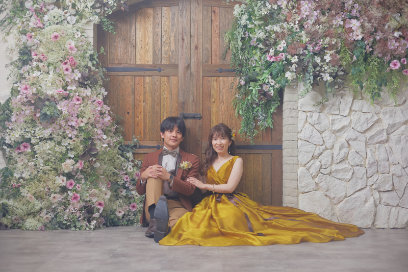 【ANTIQUE】flower door