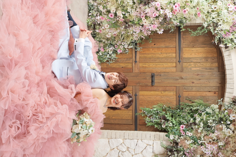 背中合わせショット