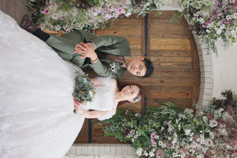 【ANTIQUE】flower door