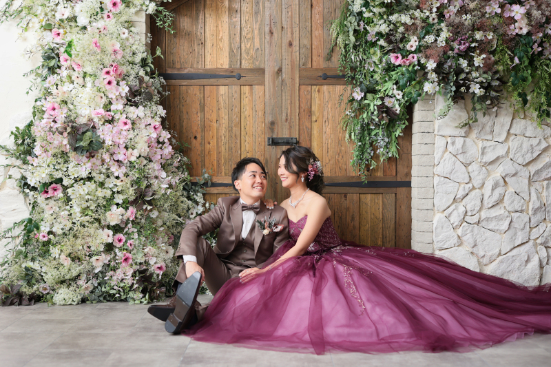 【ANTIQUE】flower door