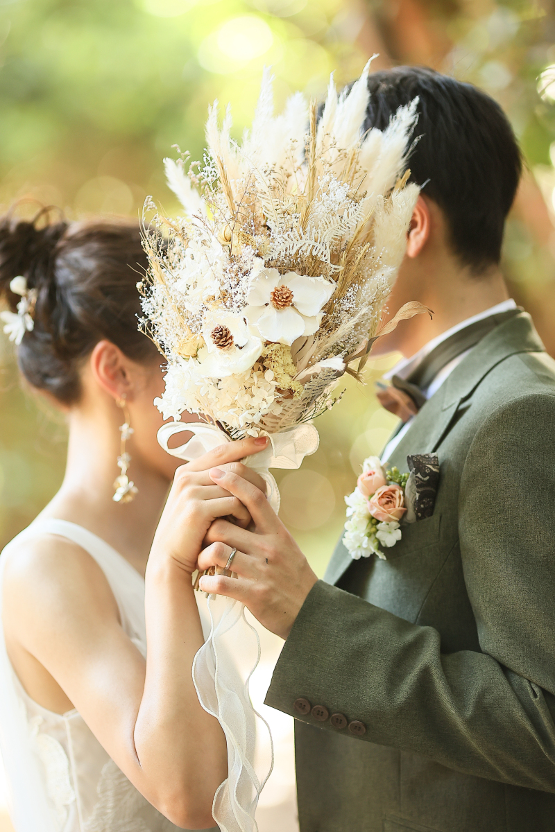 お顔隠しショット