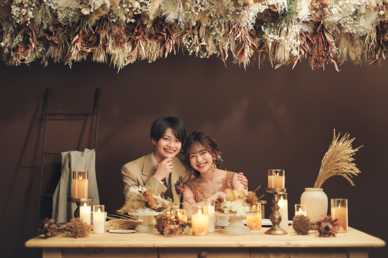 お2人のイメージに合わせた写真を撮ります