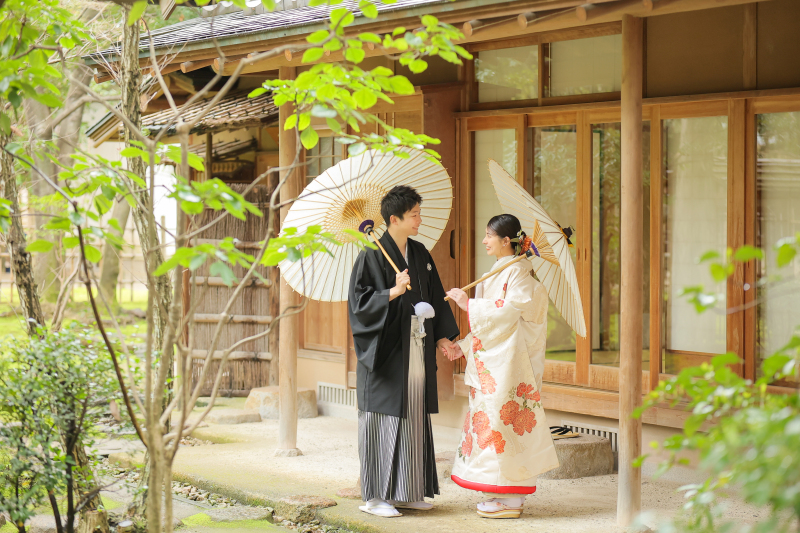 studio marry_庭園で撮影できる