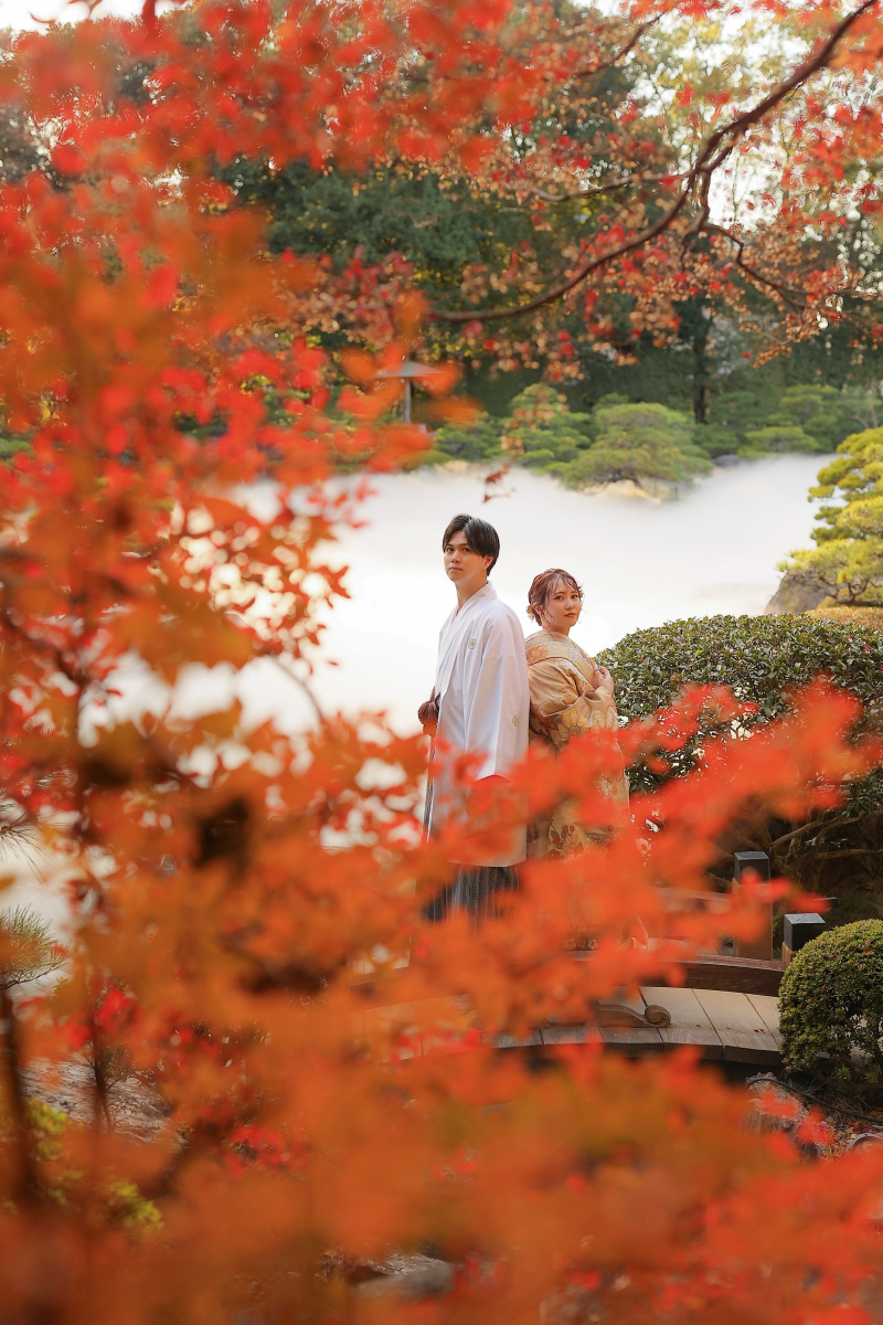 studio marry_庭園で撮影できる