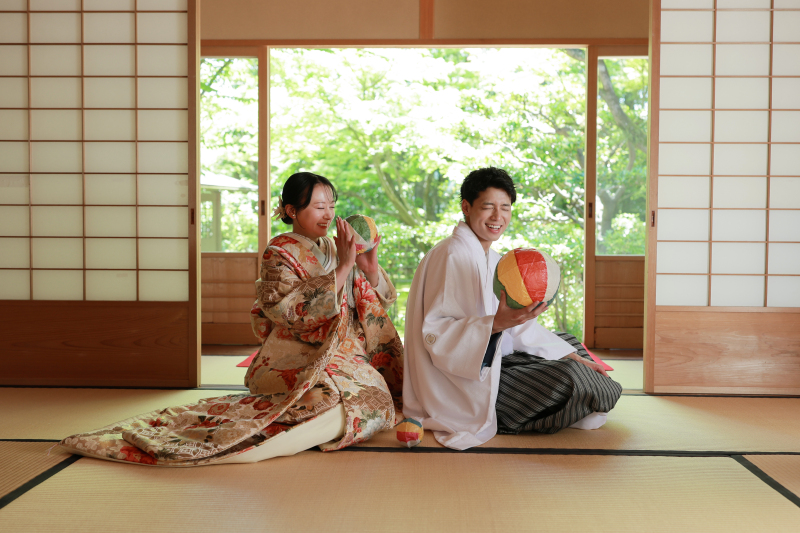 studio marry_庭園で撮影できる