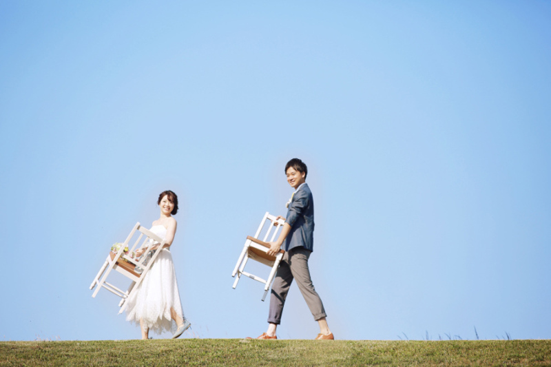 なかよし！北海道の空はひろい！