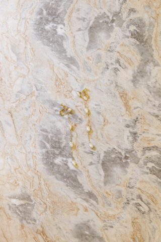 チェーンパールイヤリング