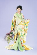 ベージュ四季草花