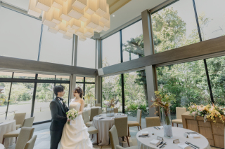 高宮庭園茶寮　様々な背景で