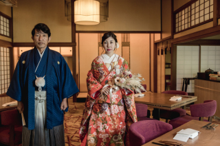 高宮庭園茶寮　和装とのハーモニー