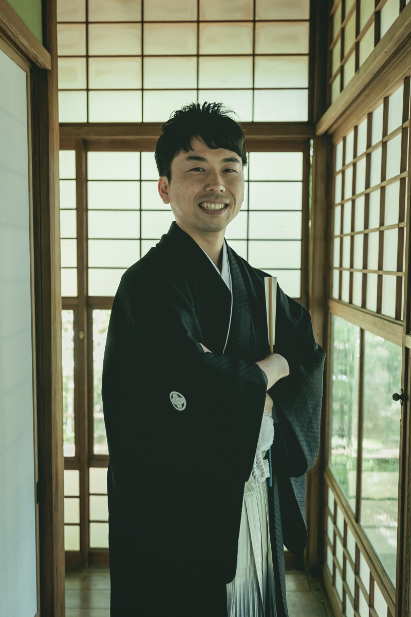 新郎様の素敵な笑顔