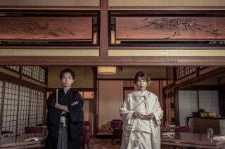 高宮庭園茶寮　和装で趣のある撮影