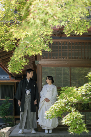 高宮庭園茶寮　季節で変わる紅葉～青紅葉～