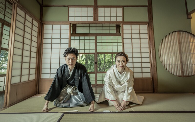 定番の正座ショット