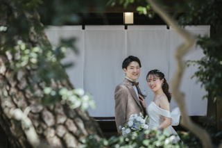 高宮庭園茶寮　ハレの日、青空の下で