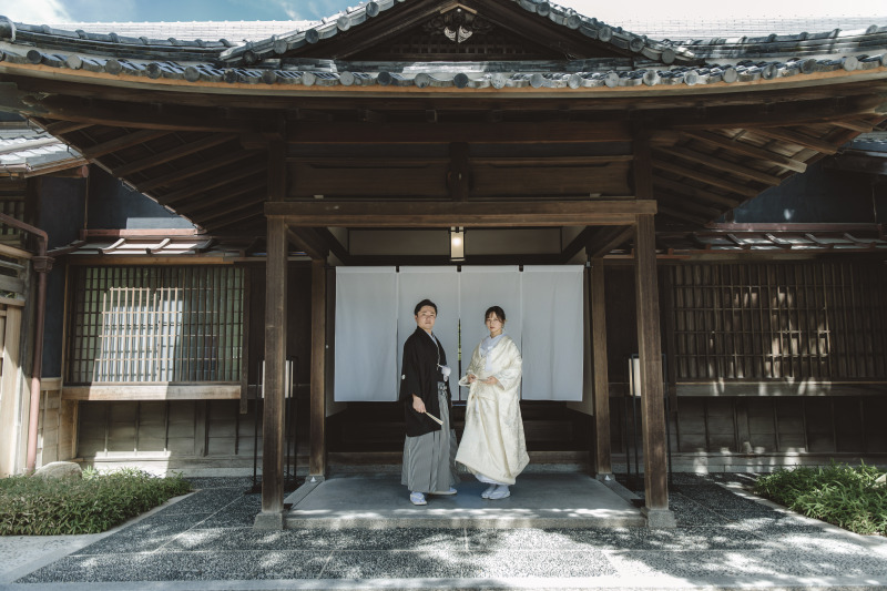 暖簾前での1枚