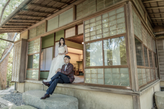 高宮庭園茶寮　映画のワンシーンの様な一枚