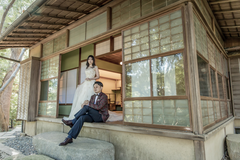 高宮庭園茶寮 映画のワンシーンの様な一枚