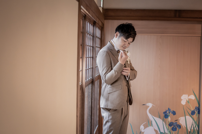 新郎様のソロショット