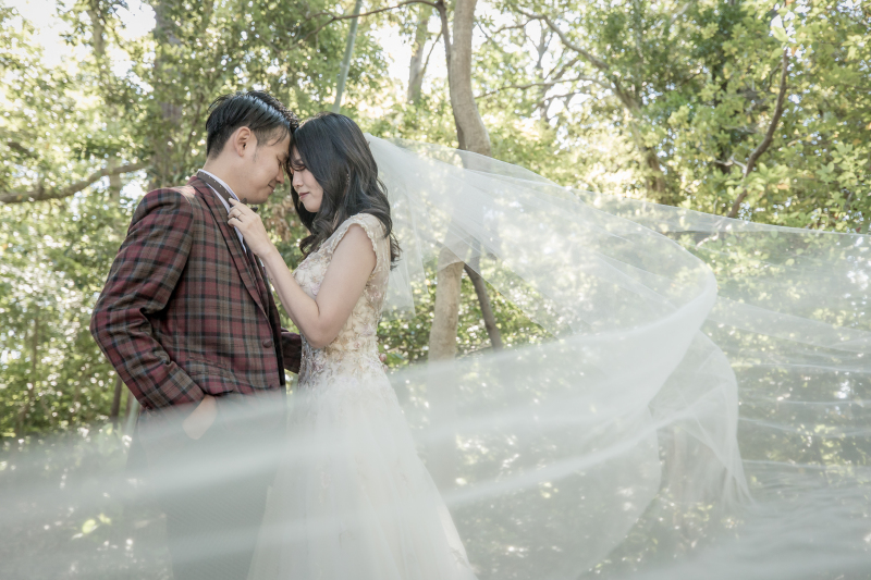 ベールに包まれたお二人