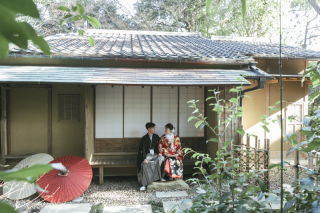 高宮庭園茶寮　冬の澄んだ空気の中で