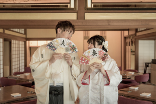 高宮庭園茶寮　お二人の個性が光るお写真