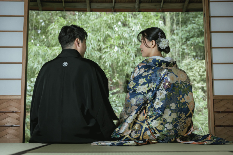 風情ある縁側での撮影