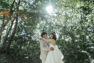 高宮庭園茶寮　紅葉とともに