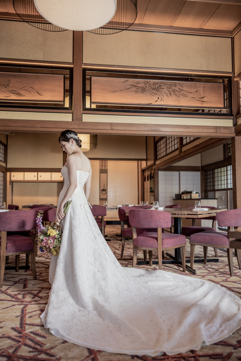 ウエディングドレスを映えさせる