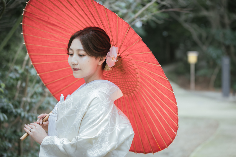 ONE PHOTO WEDDING 高宮庭園_色打掛・着物が豊富