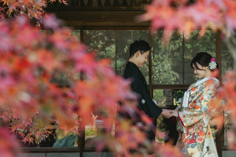 紅葉前撮りは高宮庭園で