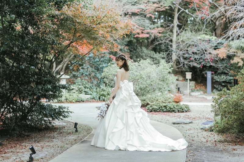 ONE PHOTO WEDDING 高宮庭園_ウエディングドレスが豊富