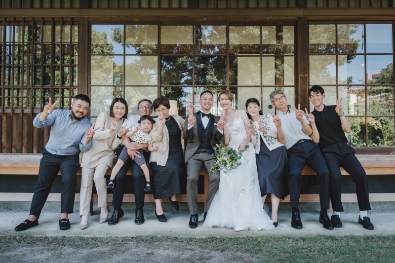 ONE PHOTO WEDDING 高宮庭園_家族・友人を撮影に呼べる