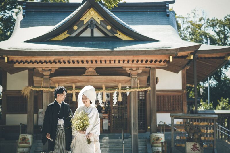 【和装】新プラン誕生!縁結びのご利益のある高宮八幡宮と、100年の歴史のある高宮庭園茶寮での歴史を感じるフォトプラン
