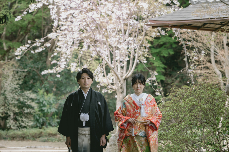 【和装】3月26日～4月4日に撮影される方限定/高宮庭園茶寮の歴史ある邸宅をバックに和装が映える桜満開プラン