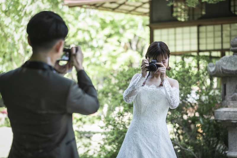 【和洋装】5～7月限定/高宮庭園茶寮の邸宅をバックに撮影する新緑撮影プラン