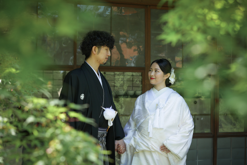 【和装】5~7月限定/高宮庭園茶寮の邸宅をバックに撮影する新緑撮影プラン