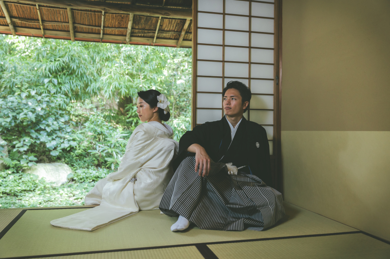 【和装】茶室・森林Course 歴史と風格を感じる高宮貝島家住宅の茶室で貴方らしい撮影をお楽しみいただけるスタンダードプラン