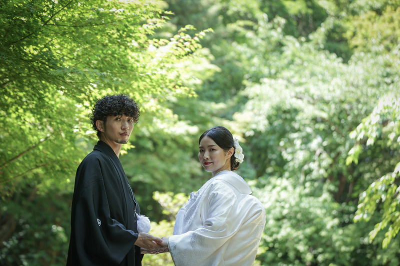 【和装】5~7月限定/高宮庭園茶寮の邸宅をバックに撮影する新緑撮影プラン