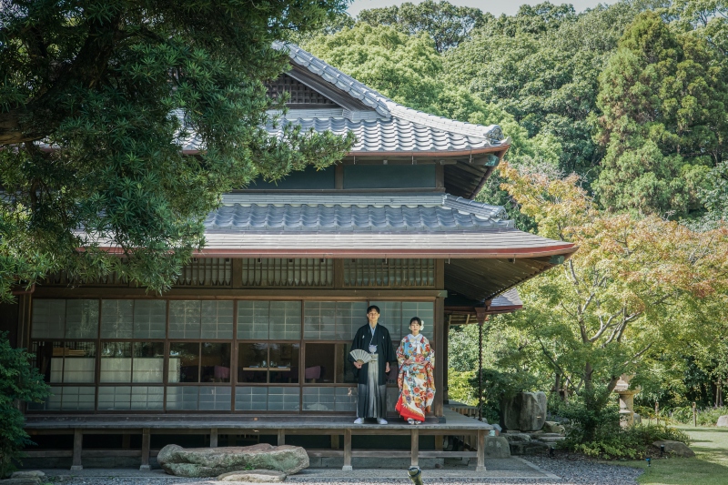 【和装】大広間Course 100年の歴史を有する旧高宮貝島家住宅の和モダンな大広間で撮影するスタンダードプラン