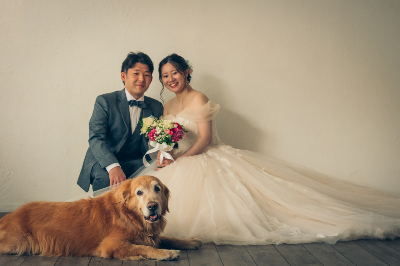 Bridal Photo Studio Lien ~リアン~ 広島店_ペットと一緒に撮影できる