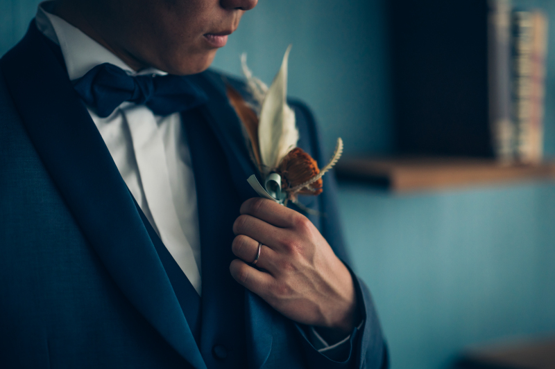 タキシードも事前に試着可能