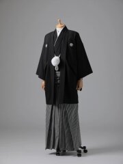 黒紋服×仙台平袴